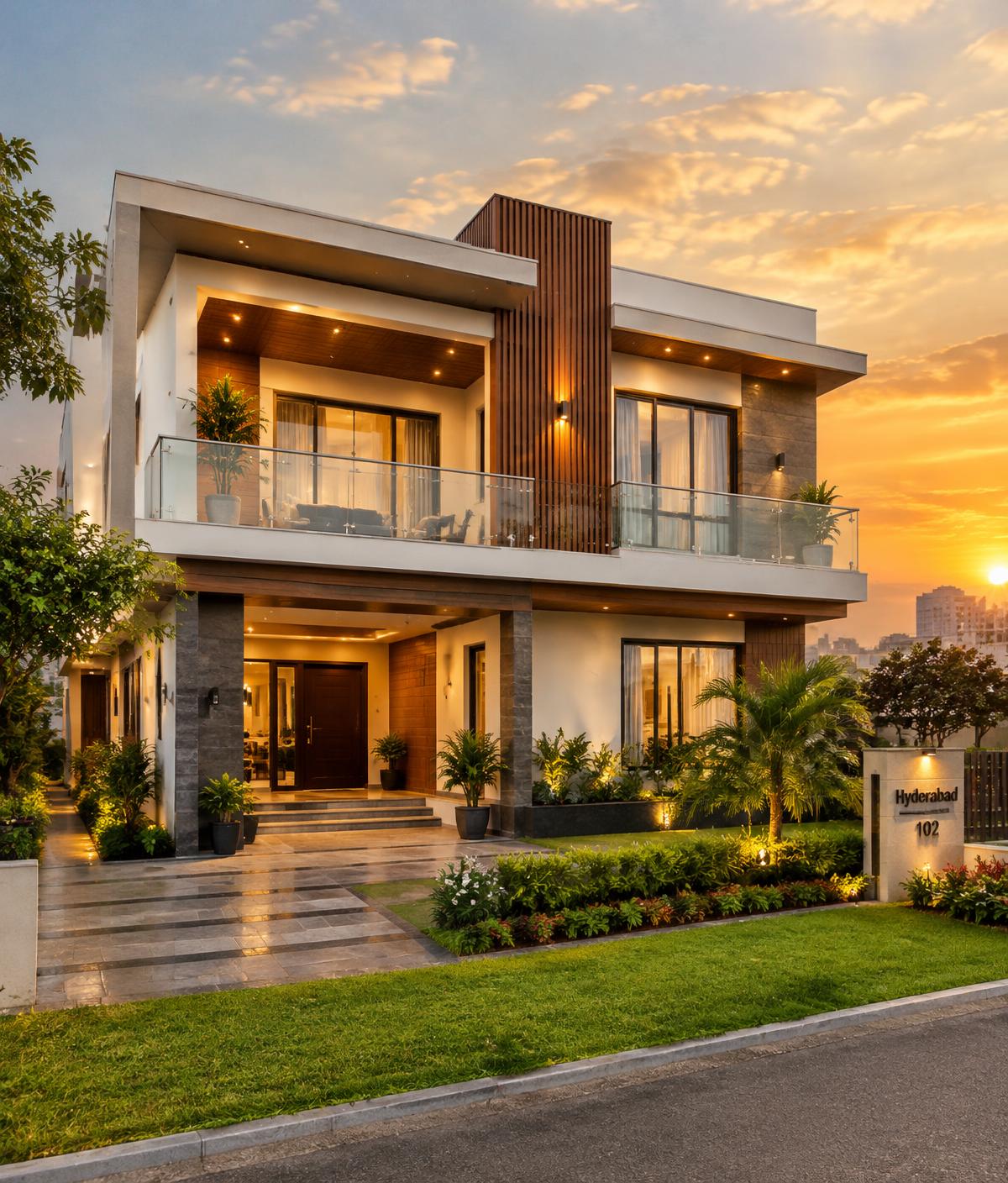 Modern villa built with premium finishes